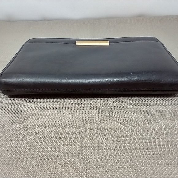 CHOCOLATE BROWN LEATHER ORGANIZER WALLET - Picture 9 of 10